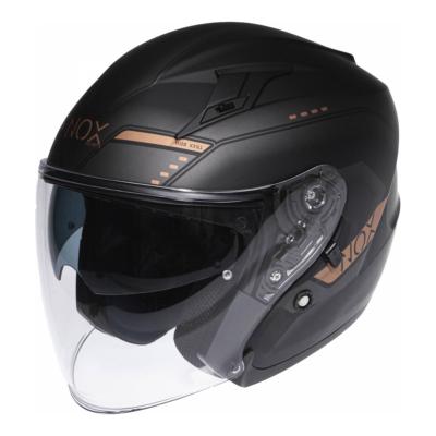 Casque Nox n128 Krill noir/bronze