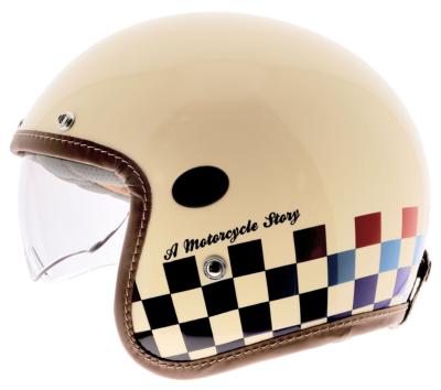 Casque Helstons jet course beige