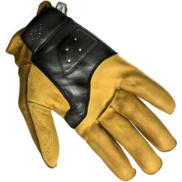 Gants moto vintage Helstons Hiro été cuir noir